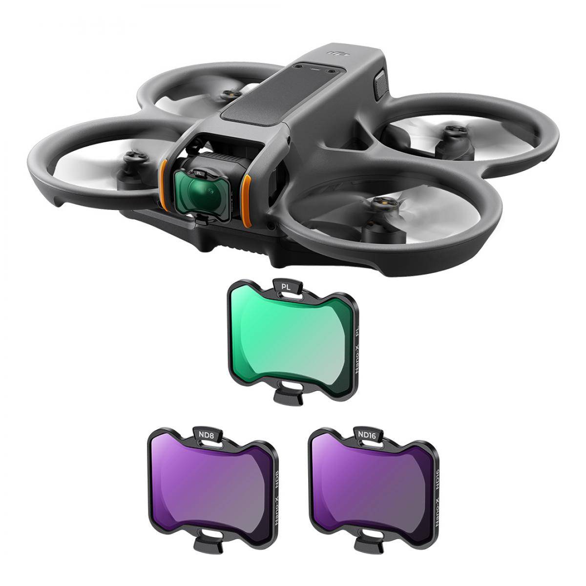KENTFAITH DJI Avata 2 Drone Filters Kit (PL+ND8+ND16) 3 Pack Compatible with DJI Avata 2, Multi-coated Neutral Polarizer Density Drone Lens Filters