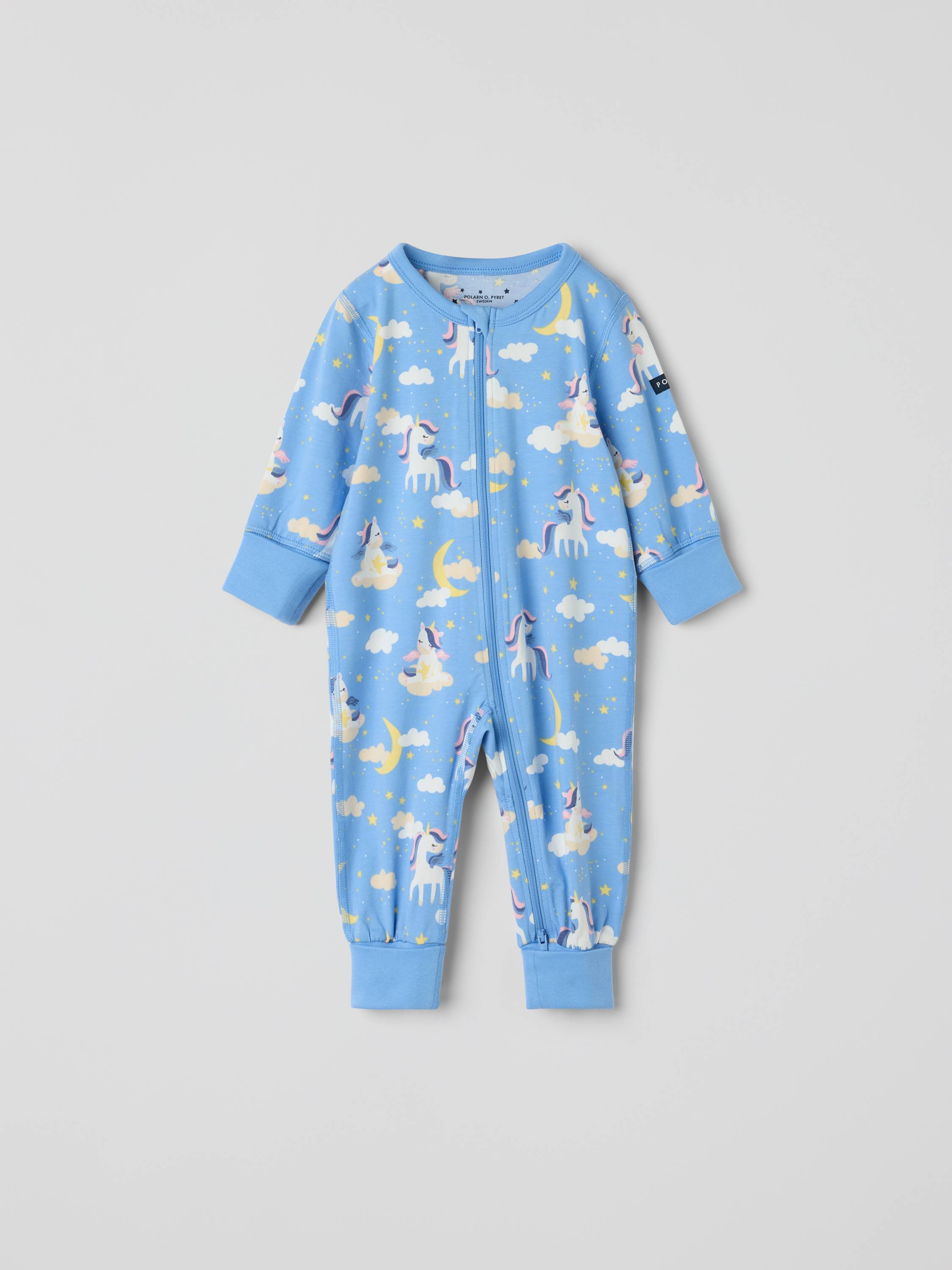 Pyjamasoverall enhörningar