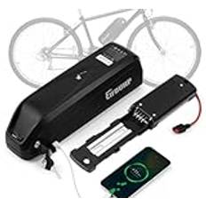 Ebike batteri 36 V 15 AH, Hailong Ebike batteri med USB-port, laddare, 4-stifts basplatta och A-klasscell för 750 W 500 W 350 W 250 W 200 W elcykel pedelec, litiumjonbatteri