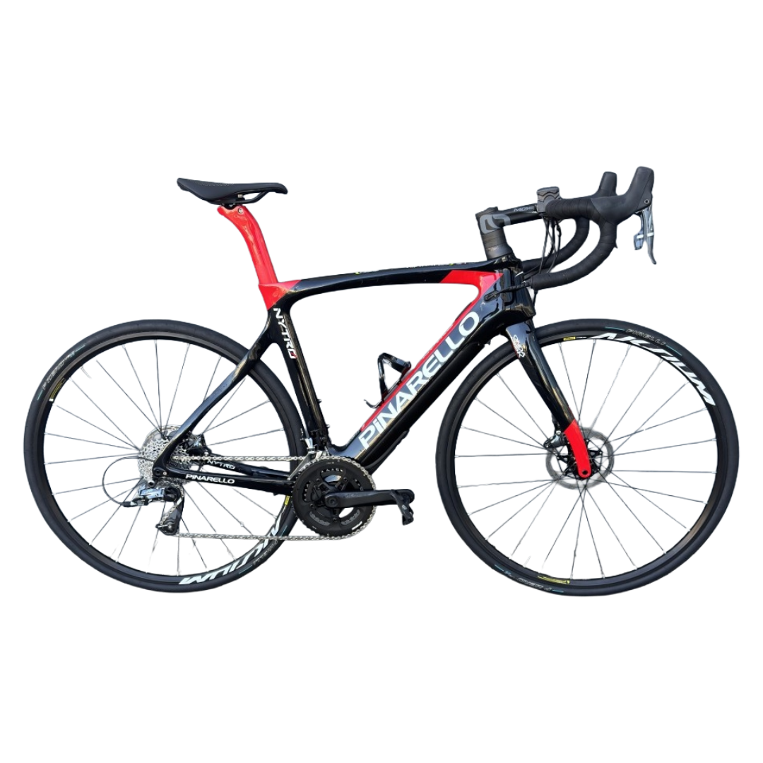 Pinarello Nytro 2022 - Sram Force - Pavic Aksium alu - 155 / 53 / NERO / ROSSO LUCIDO (53)