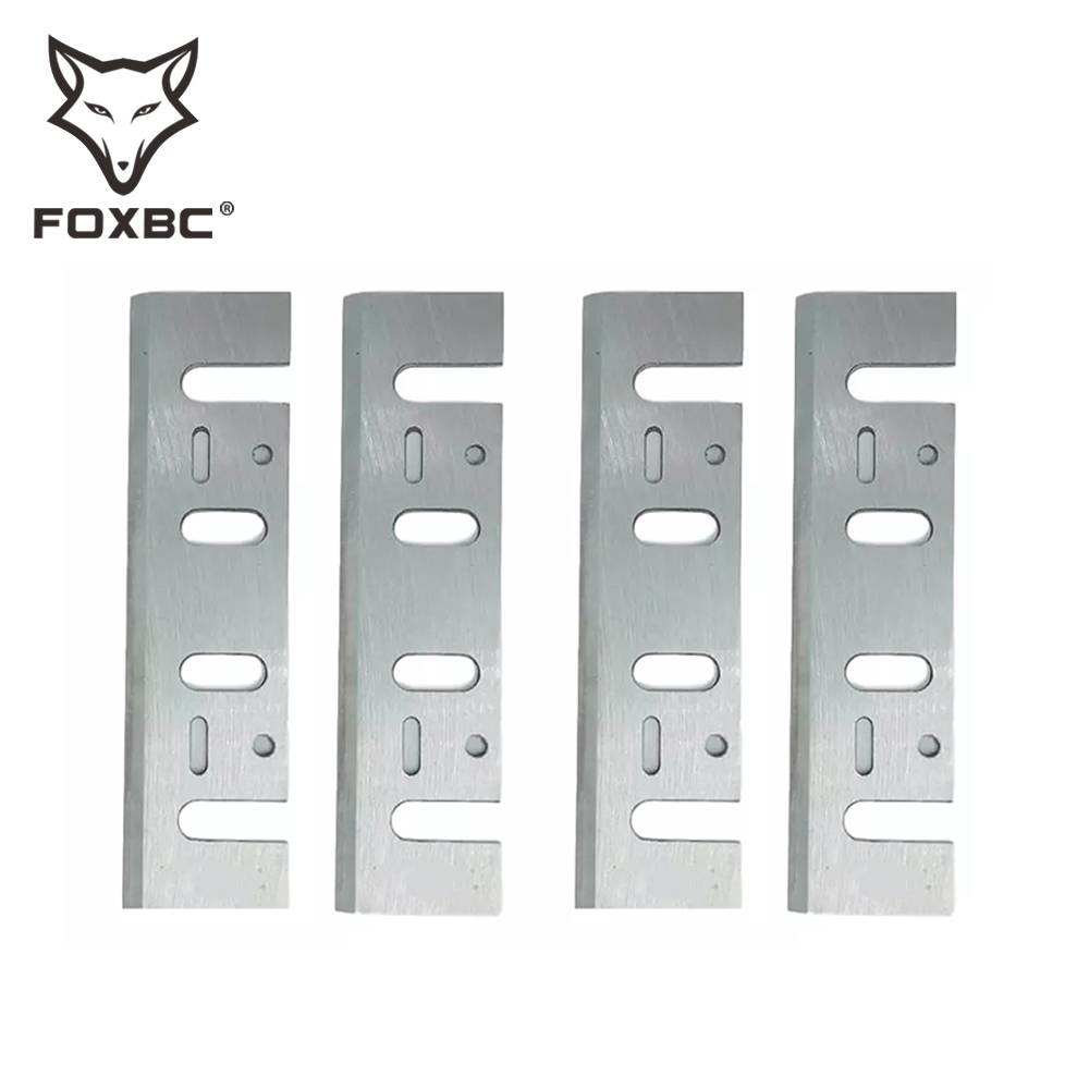 FOXBC 110mm HSS Planer Blade for Makita 1911B 1912B 1002BA, Interskol Electric 110x29x3mm Planer Knife Tool 4PCS