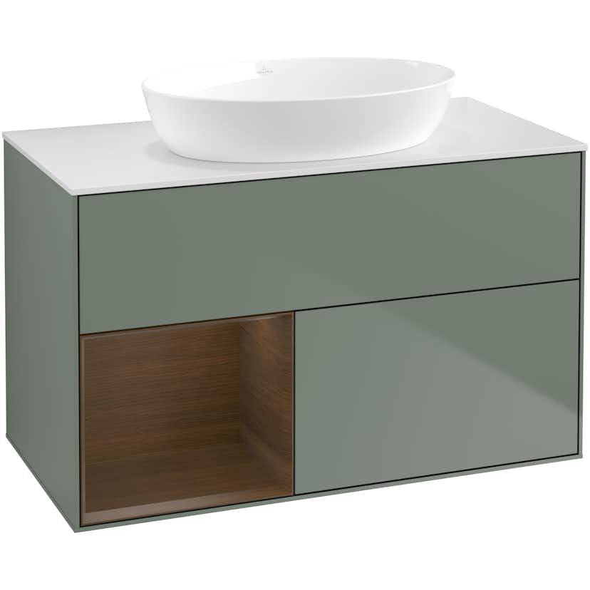 Tvättställsskåp Villeroy & Boch Finion med 2 Lådor Hylla och Bänkskiva för Fristående Tvättställ från Artis & Collaro
