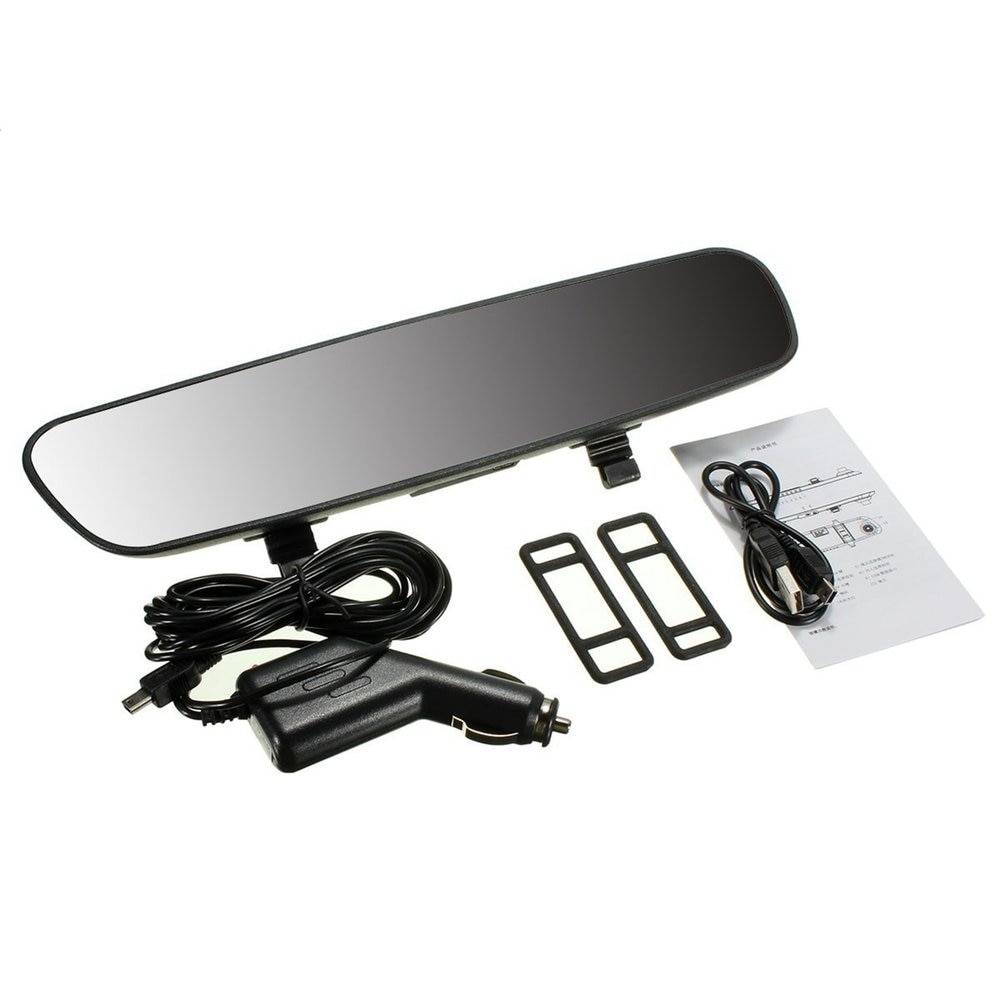 2.7- tum full 1080p lcd bilkamera dash cam videobandspelare backspegel fordon dvr mörkerseende videokamera