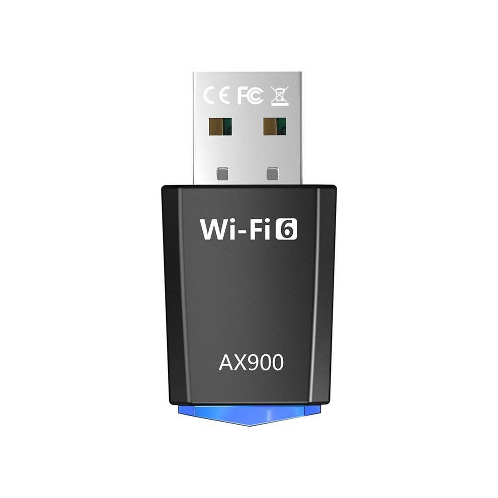 AX900 900Mbps USB WiFi Adapter Dual Band 2.4G/5Ghz WiFi 6 USB Adapter 900Mbps WiFi Adapter for Windows 7 10 11