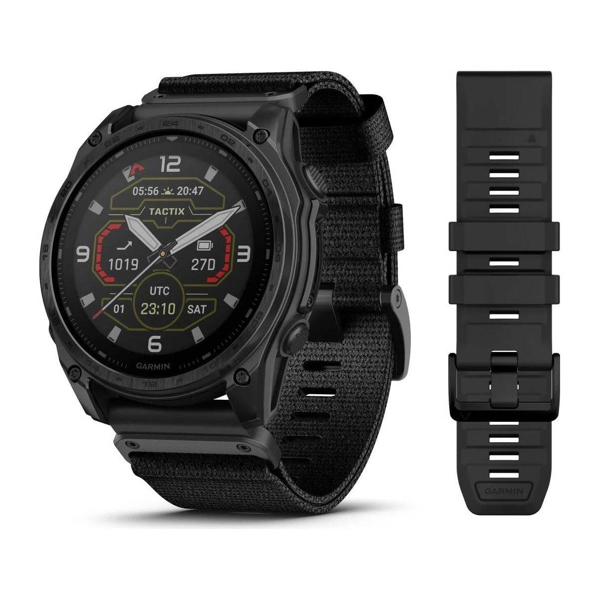 Träningsklocka Garmin Tactix 8 Solar Elite 51mm Black - Svart (51)