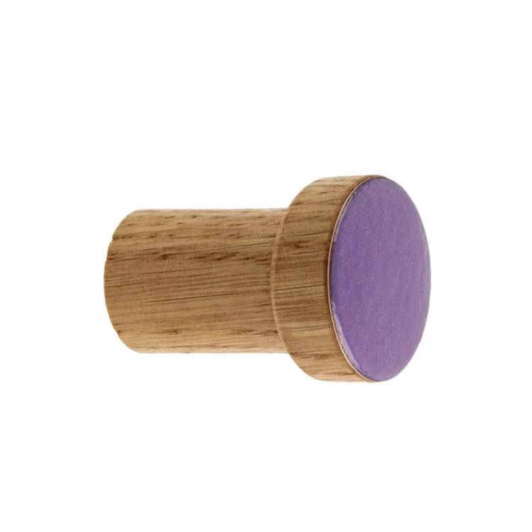 Vägghängare Enkel träemaljerad Violet - Olja Färglös Halvmatt