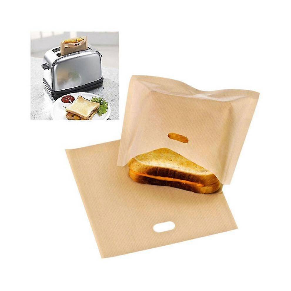 Toaster Bags, 6 Pack 3 Sizes Toasted Sandwich Bags Reusable Non-stick Heat Resistant for Grilled Cheese Sandwiches Panini Snacks