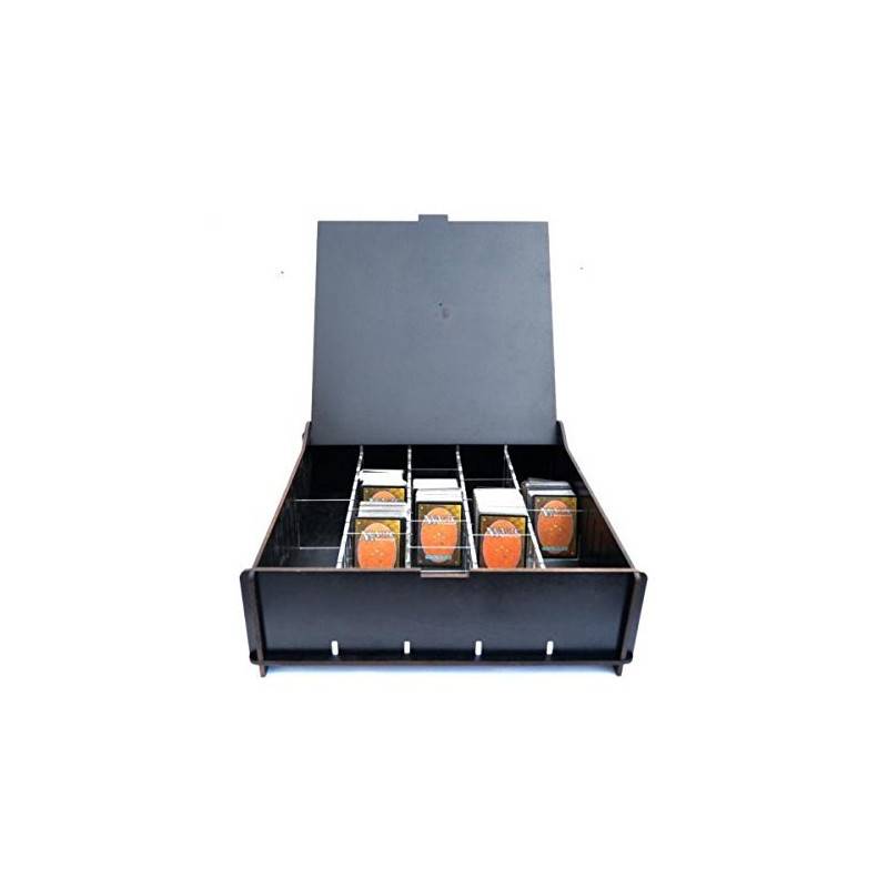 e-Raptor ERA93657 - Board Game Trading Card Storage Box - Wooden...