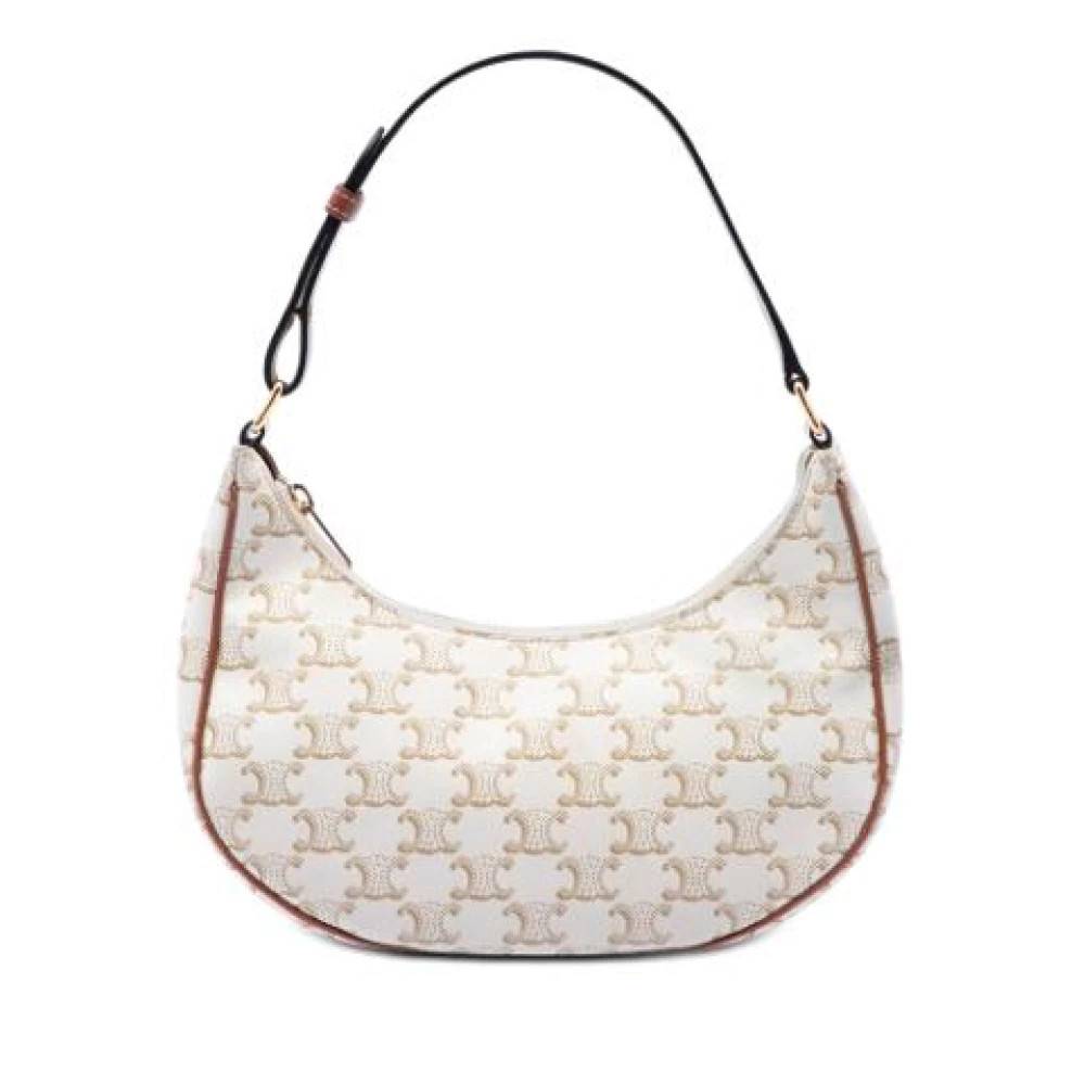 Celine Vintage Pre-owned Ava Skuldertaske - Vintage - Dame - Beige - ONE SIZE - Uld