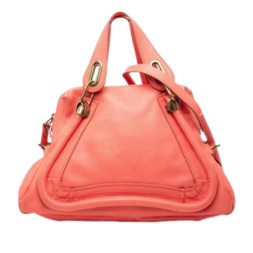 Chloé Pre-owned Pre-owned Paraty Satchel - Vintage - Dame - Orange - ONE SIZE - Uld