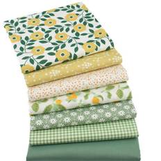 Fed Kvarter Stofpakke 100% Bomuld Quilting Patchwork Blandet Håndværk Grøn 25*25cm 25*25cm