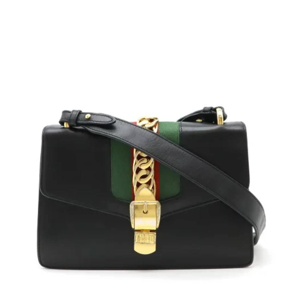 Gucci Vintage Pre-owned Laeder hndtasker - Vintage - Dame - Sort - ONE SIZE - Uld