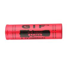 1 stk 18650 Batteri 3.7V 12000mAh Li-ion Genopladlig