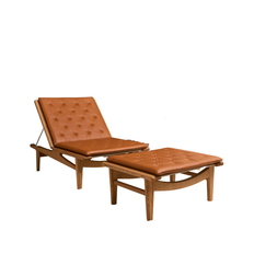 Hans J Wegner GE1 Daybed / Bænk - Cognac læder PRESTIGE / Eg Olie Sofaer - Møbler