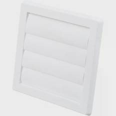 Lamelventil hvid 150×150 mm til ventilation