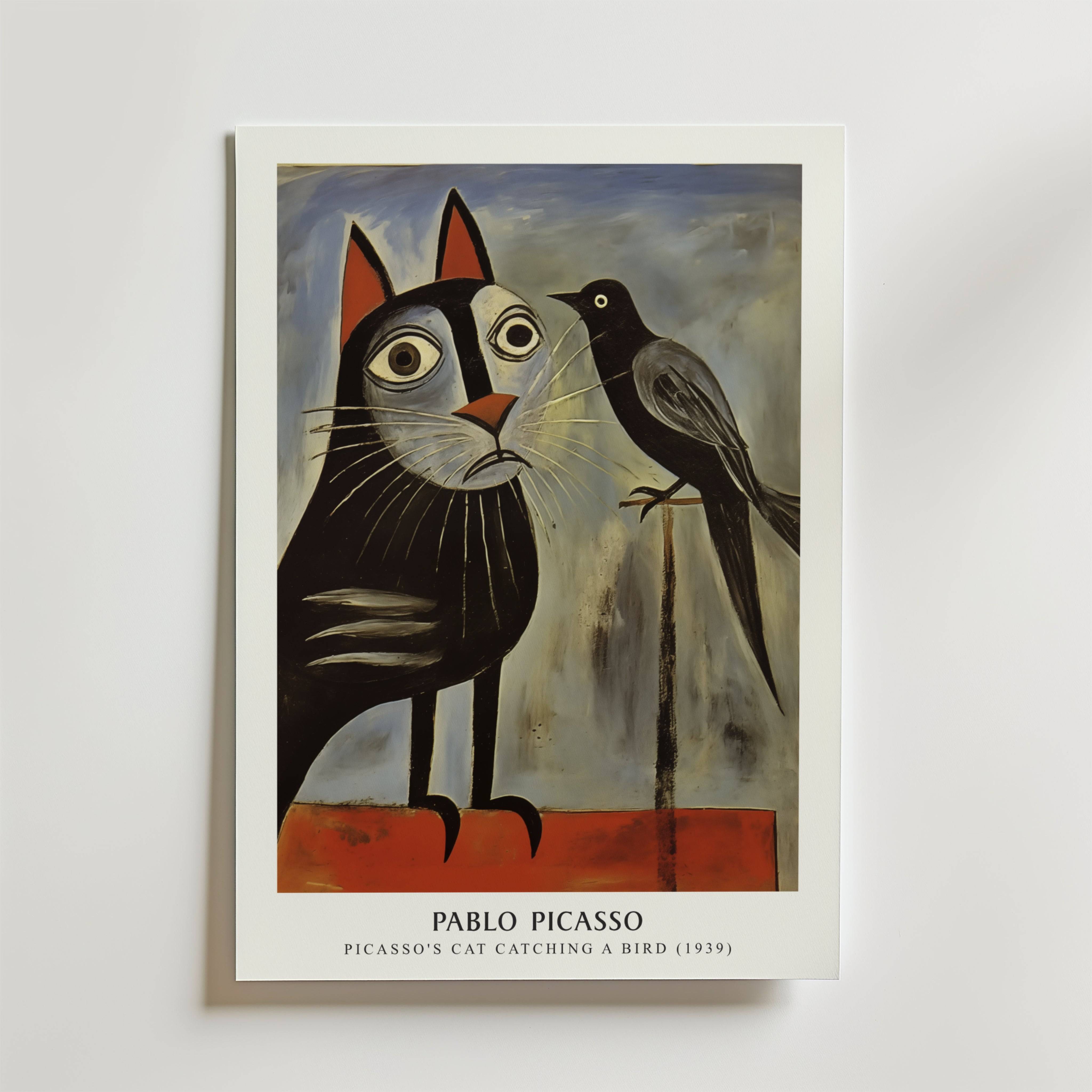 Picasso Staring Contest Poster - Premium Canvas 30x40 cm