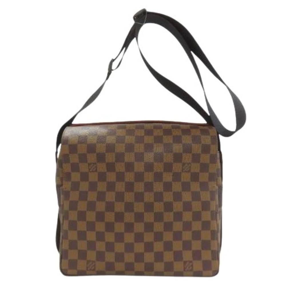 Louis Vuitton Vintage Pre-owned Damier Skuldertaske - Vintage - Dame - Brun - ONE SIZE - Uld