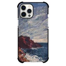 Louis Valtat Violet Cliffs Phone Case For iPhone and Samsung Galaxy Devices - Violet Cliffs Painting Fauvism Artwork