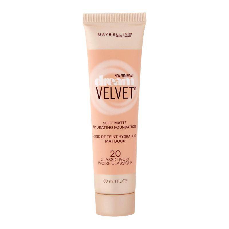 Maybelline Dream Velvet Foundation 20 Classic Ivory 30ml – Mjuk moussefoundation med matt finish
