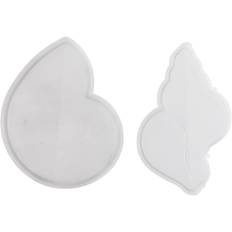 Silikoneform, Konkylie, H: 0.6 cm, L: 12 cm, B: 8-9 cm, 2 stk - 1 pakke