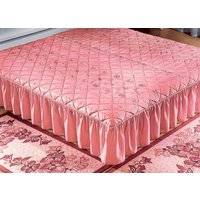 Överkast med volangfinish, Rosa, Storlek 873 (enkelsäng, 140x210 cm, 1 kappa) - 873 (Einzelbett, 140x210 cm, 1 Volant)