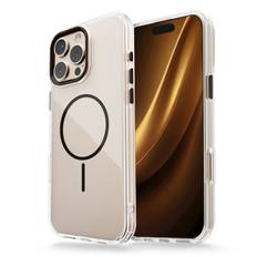 Genomskinligt tunnt Mag-fodral för iPhone 15 6,1″ svart