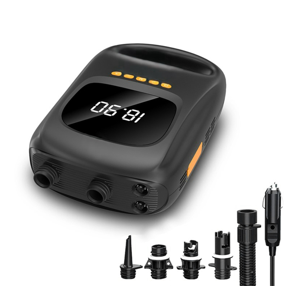 Bærbar elektrisk SUP-pumpe 20PSI genopladelig 7500mAh luftkompressor