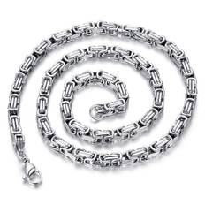 WHITE FANG Necklace Pendant Silver Stainless Steel Stylish Jewelry Accessory AZ038 Men's (Silver) silver