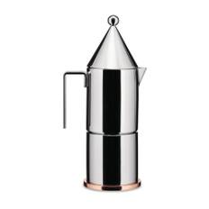 Alessi, Home, unisex, Grå, ONE Size, Espresso Kaffebryggare Rostfritt Stål