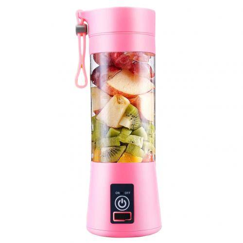 4 blad elektrisk fruktjuicer bärbar usb uppladdningsbar smoothie maker mixer maskin kök frukt extractor juice mixer