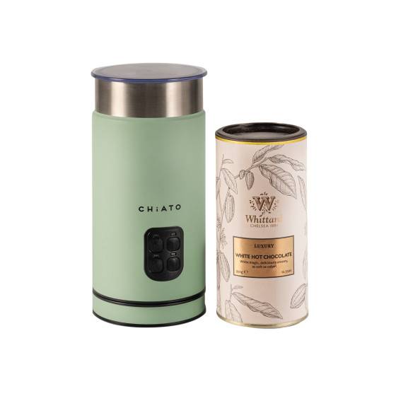 CHiATO milkPLAY mjölkskummare och Whittard of Chelsea Luxury White varm choklad-set