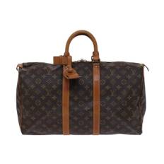 Louis Vuitton Vintage, Pre-owned, Dam, ONE Size, Förhandsägd Keepall Bandouliere 50 Monogram Canvas Duffel
