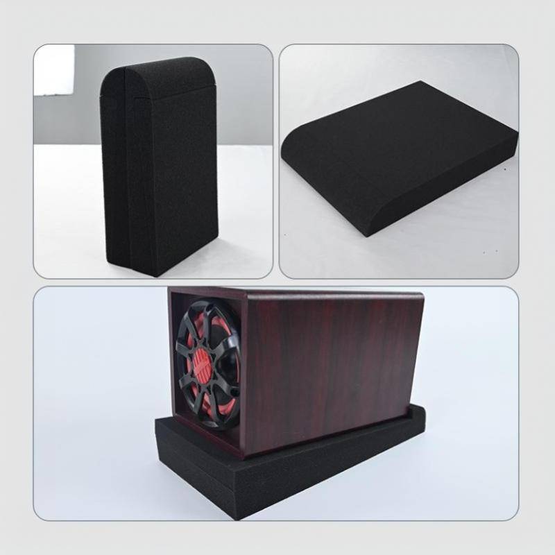 1Set 30X20X4.5Cm High Density Acoustic Isolation Foam Pads Studio Monitor Speaker Isolator Pads Soundproof Panels