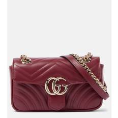 Gucci GG Marmont Mini leather shoulder bag - red - One Size