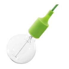 Kit lamphållare E27 i silikon lime