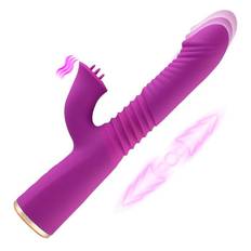 HiSmith HSG007 Conner Telescopic Dual Stimulation Vibrator Purple - lila