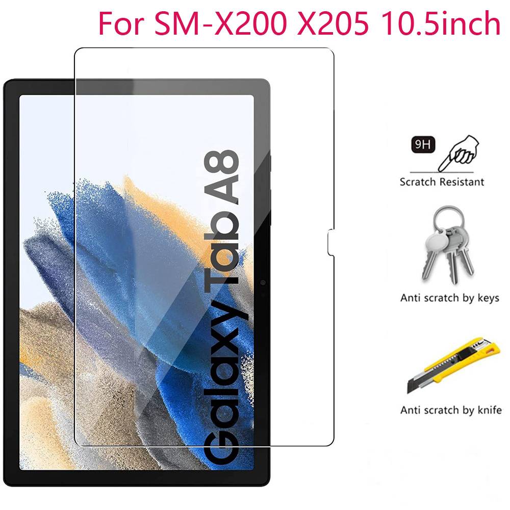 For Samsung Galaxy Tab A8 10.5 inch X200 X205 2021 Tempered Glass Screen Protector For SM-X200 SM-X205 Tablet Film Guard 10.5"