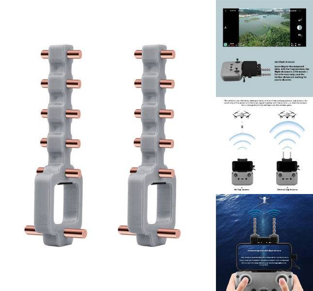 DJI Drone Signalforstærker Antenner - Mini 4, Mavic 3, Air 3