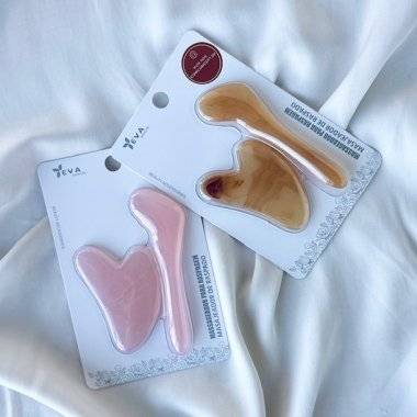 Gua Sha sten Ansigts massage sæt af 2