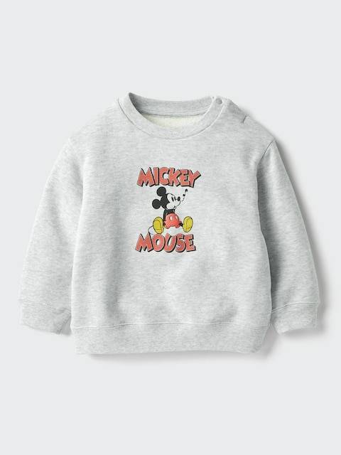 Uniqlo - Mickey & Friends Ut Graphic Sweatshirt - Grey - 12-18 Months (80cm)