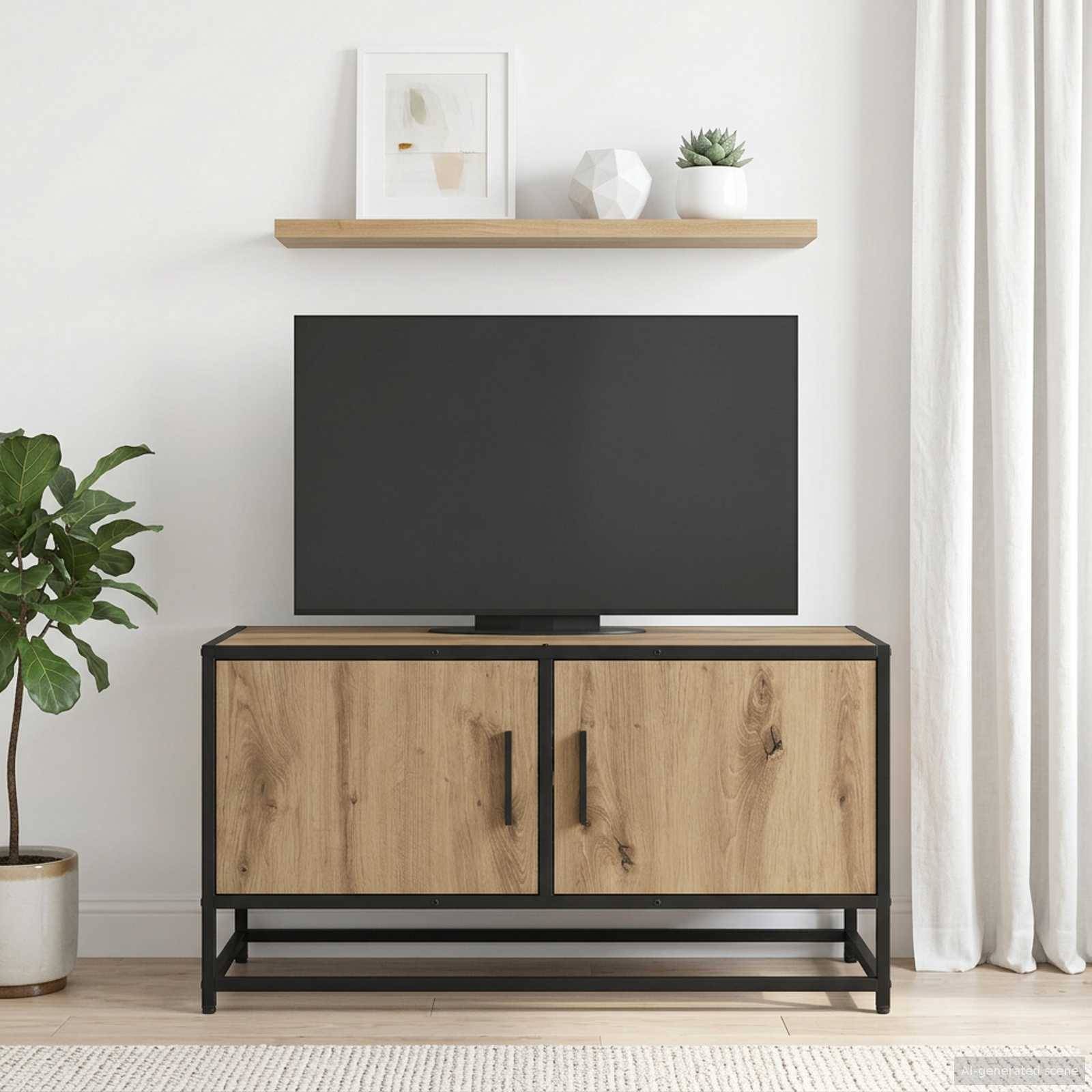 vidaXL TV-skab 80 x 34,5 x 40 cm Artisan-eg Konstrueret træ