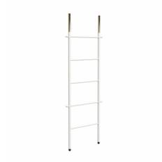 Frost Bukto Ladder håndklædestativ, 58x151,5 cm, hvid/guld