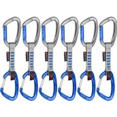 Crag Keylock Wire 10 cm Pack of 6 Quickdraw Silver / Ultramarine