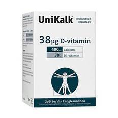 Unikalk D Vitamin 38 Ug. 80 tabletter TILBUD