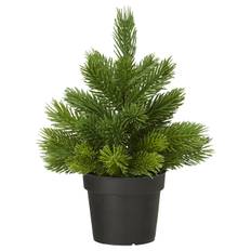 VINTERFINT konstgjord krukväxt, inom-/utomhus julgran/grön, 9 cm