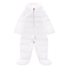 Moncler Enfant - quiltad overall - barn - polyester - 3-6 mths - Vit