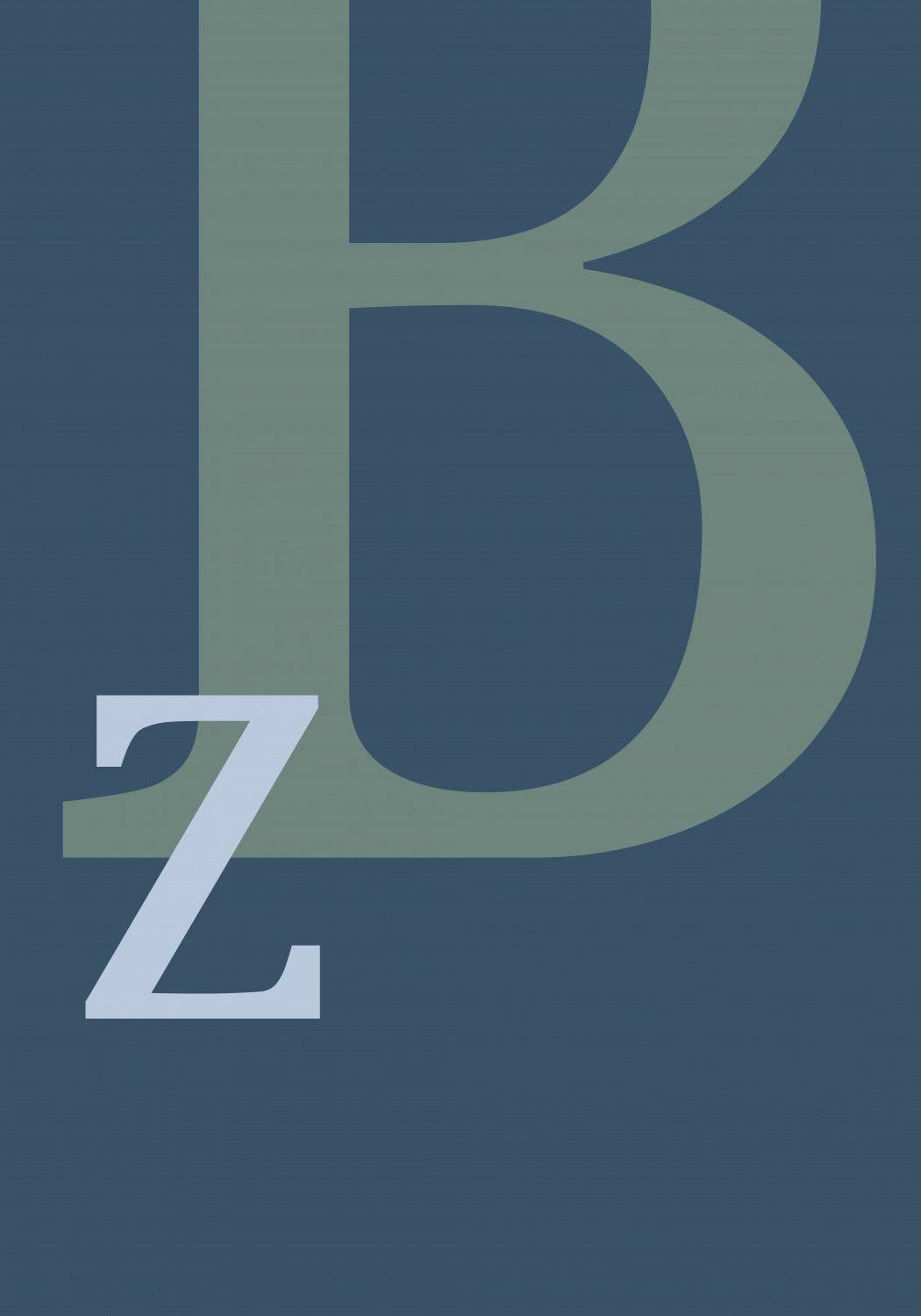 Letter B Poster och Canvastavla - Poster / 21x30 cm