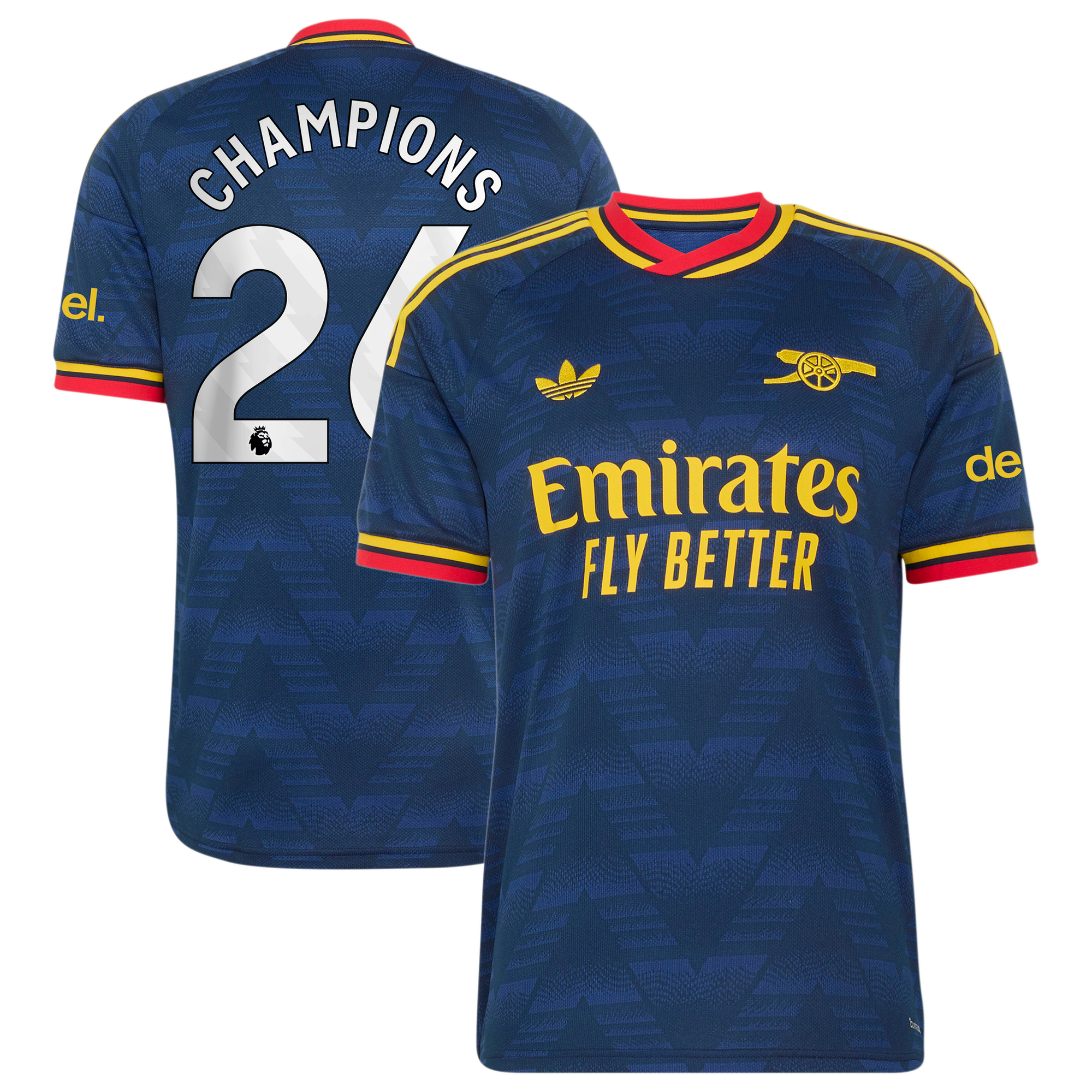 Arsenal adidas Away Shirt 2026-27 with Champions 26 printing