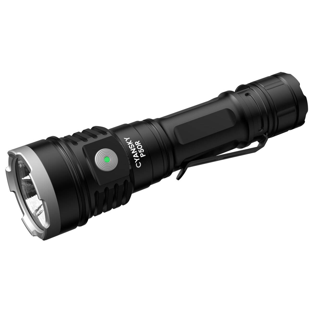 CYANSKY P50R 12000lm Multifunktionell Stark Ljus Utomhus Ficklampa Hög Lumen Kraftfull LED Taktisk Fackla För Utomhus Sö