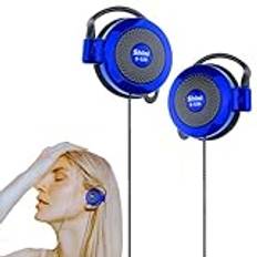 Öronkrok stereoöronsnäckor – kabelanslutna hörlurar med klämma | S-520 öronkrok hörlurar | kompatibla med MP4-löpning, träning, jogging, vandring, klättring och utgående headset, mobiltelefontillbehör